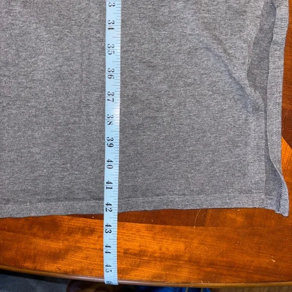 Toad&Co | Montclair Midi Dress | L Gray Organic Cotton Blend Long Sleeve Casual - Picture 9 of 13